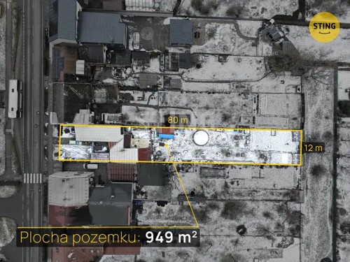 Prodej stavebního pozemku 949 m²