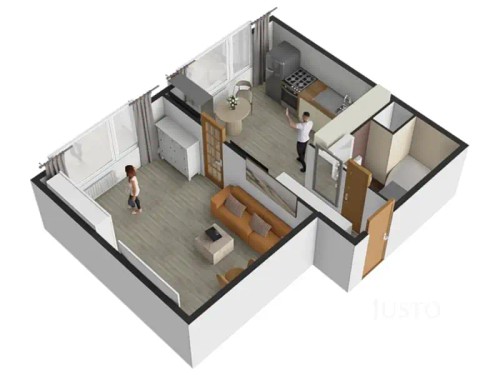 Prodaný byt 1+1 35 m²