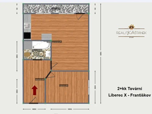 Prodej bytu 2+kk 48 m²
