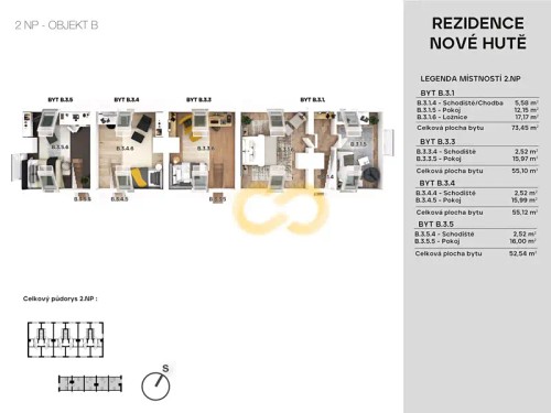 Prodej bytu 2+kk 40 m²