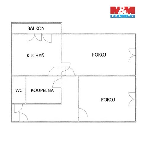 Prodaný byt 2+1 50 m²