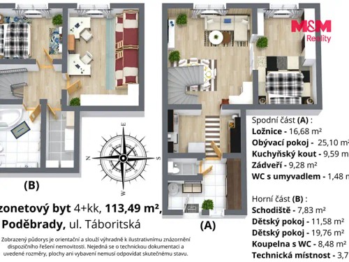 Prodej bytu 4+kk 113 m²
