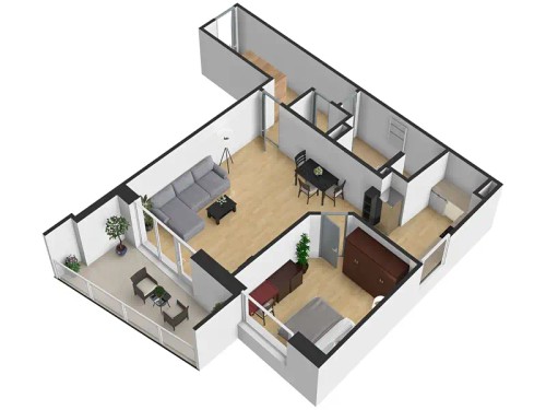 Prodaný  byt 2+kk 66 m²