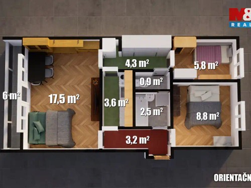 Prodaný byt 3+1 52 m²
