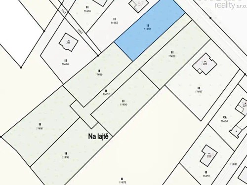 Prodej stavebního pozemku 1282 m²