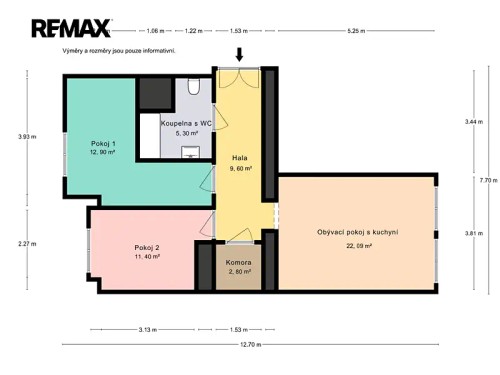 Prodej bytu 3+kk 64 m²