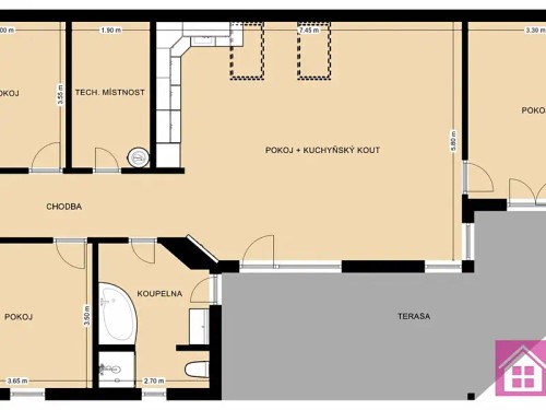 Prodaný dům 96 m², pozemek 1000 m²