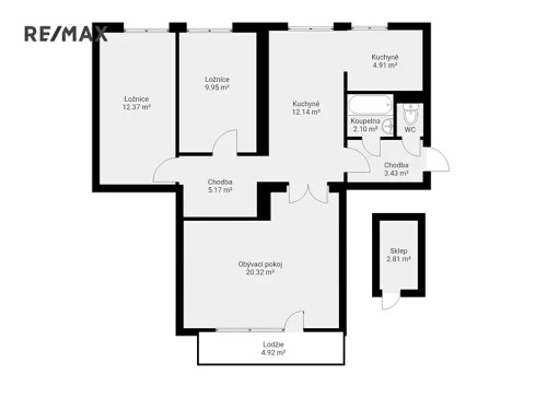 Prodej bytu 3+1 76 m²