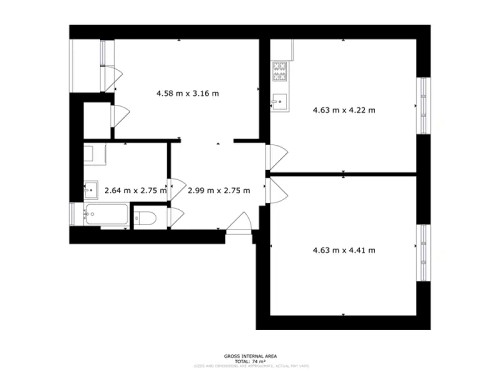 Prodaný byt 3+kk 75 m²
