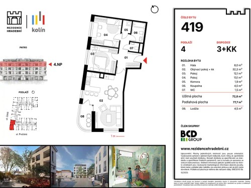 Prodej bytu 3+kk 78 m²