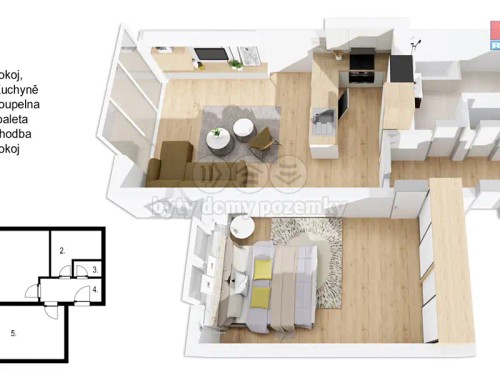 Prodaný byt 2+kk 59 m²