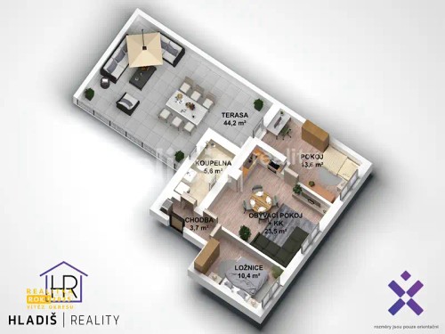 Prodej bytu 3+kk 57 m²