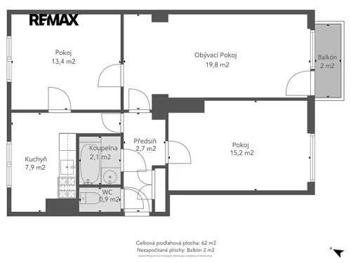 Prodaný byt 3+1 63 m²