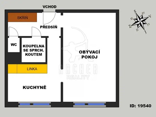 Prodej bytu 1+1 39 m²