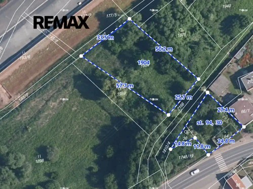 Prodej stavebního pozemku 2104 m²