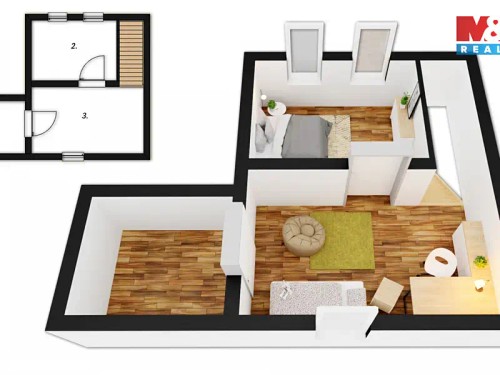 Prodej bytu 3+1 65 m²