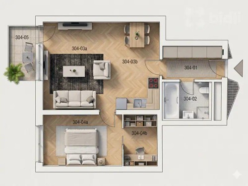Prodej bytu 2+kk 63 m²
