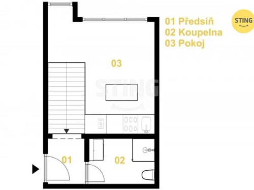 Prodej bytu 2+kk 39 m²
