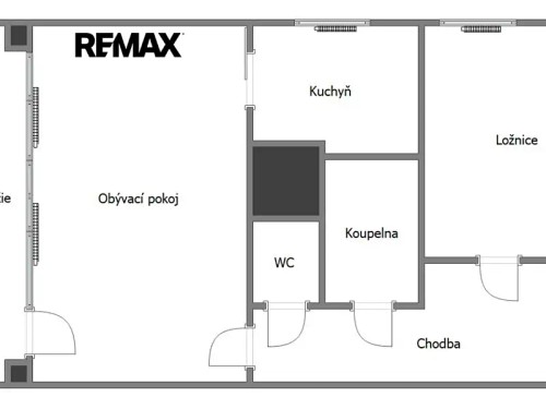 Prodaný byt 2+1 58 m²