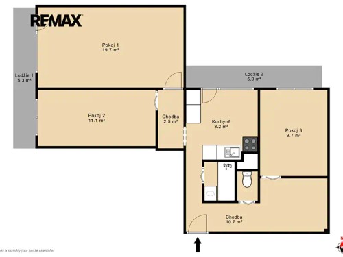 Prodej bytu 3+1 70 m²