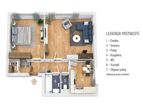 Prodej bytu 2+1 65 m²