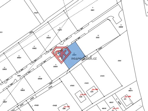 Prodej stavebního pozemku 807 m²