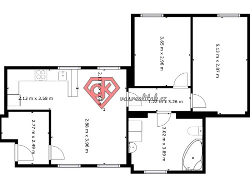Prodaný  byt 3+kk 70 m²