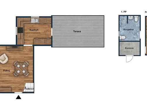 Prodej chaty 63 m², pozemek 388 m²