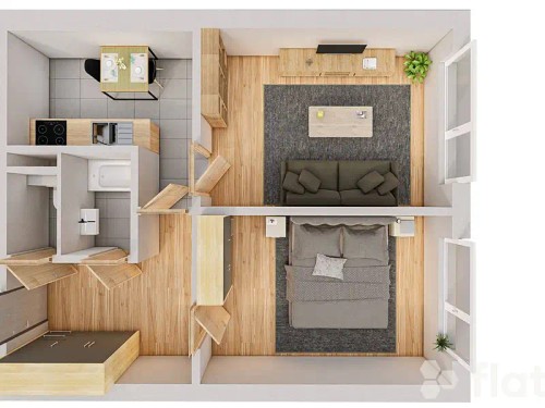 Prodaný  byt 2+1 43 m²