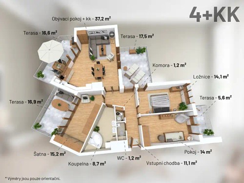 Prodej bytu 4+kk 108 m²