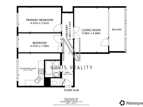 Prodej bytu 3+1 62 m²