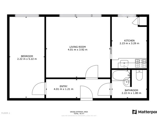 Prodej bytu 2+1 45 m²