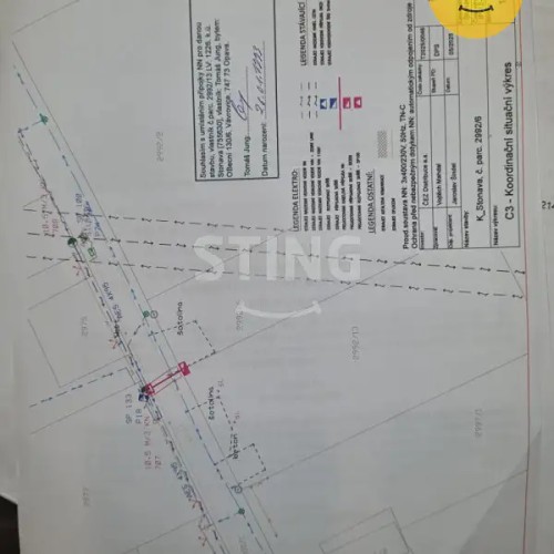 Prodej stavebního pozemku 1006 m²