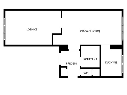 Prodej bytu 2+1 55 m²