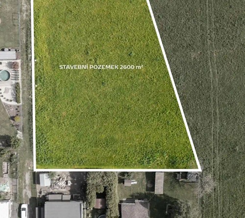 Prodej stavebního pozemku 2600 m²