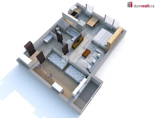 Prodaný byt 2+1 52 m²