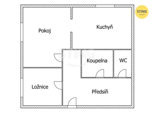 Prodej bytu 2+1 51 m²