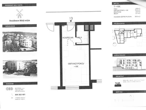 Prodaný  byt 1+kk 30 m²