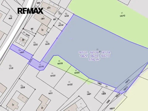 Prodej stavebního pozemku 5742 m²