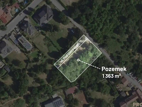 Prodej stavebního pozemku 1465 m²