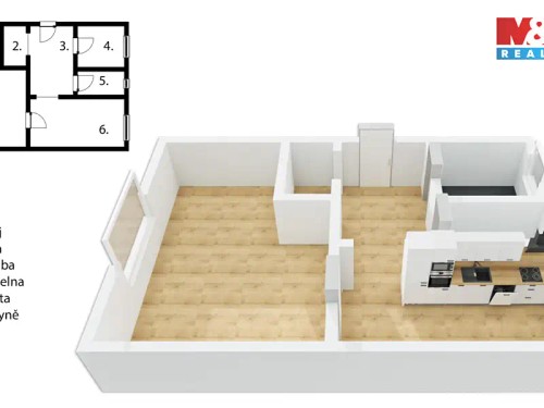 Prodaný byt 2+1 59 m²