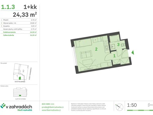 Prodej bytu 1+kk 2 m²
