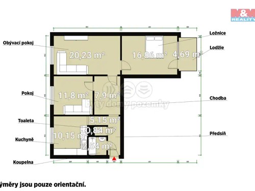 Prodaný  byt 3+1 75 m²