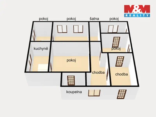 Prodej chalupy 105 m², pozemek 318 m²