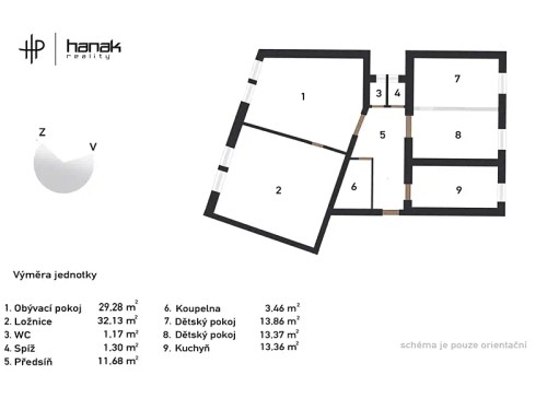 Prodaný  byt 4+1 117 m²