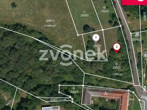 Prodej stavebního pozemku 1479 m²