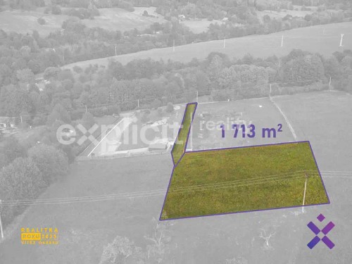 Prodej stavebního pozemku 1713 m²