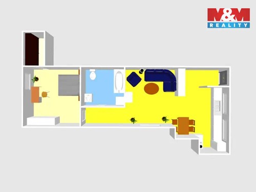 Prodej bytu 2+kk 66 m²