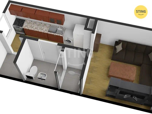 Prodej bytu 1+1 23 m²