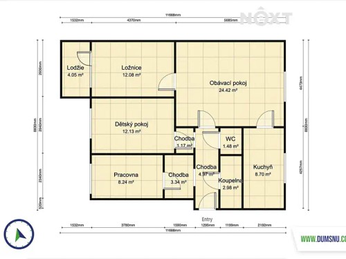 Prodaný byt 4+1 83 m²